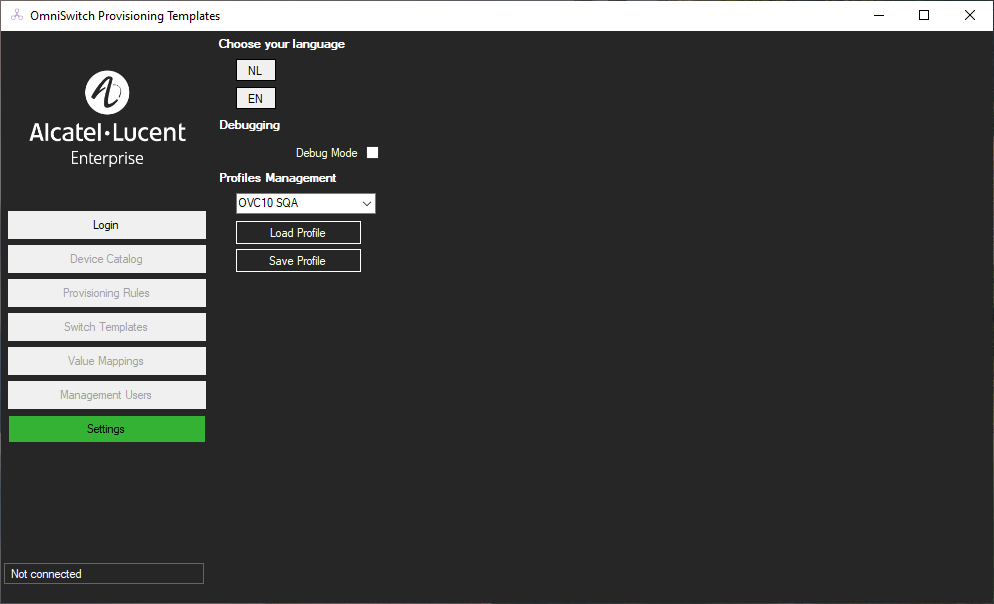 Switch Provisioning Templates