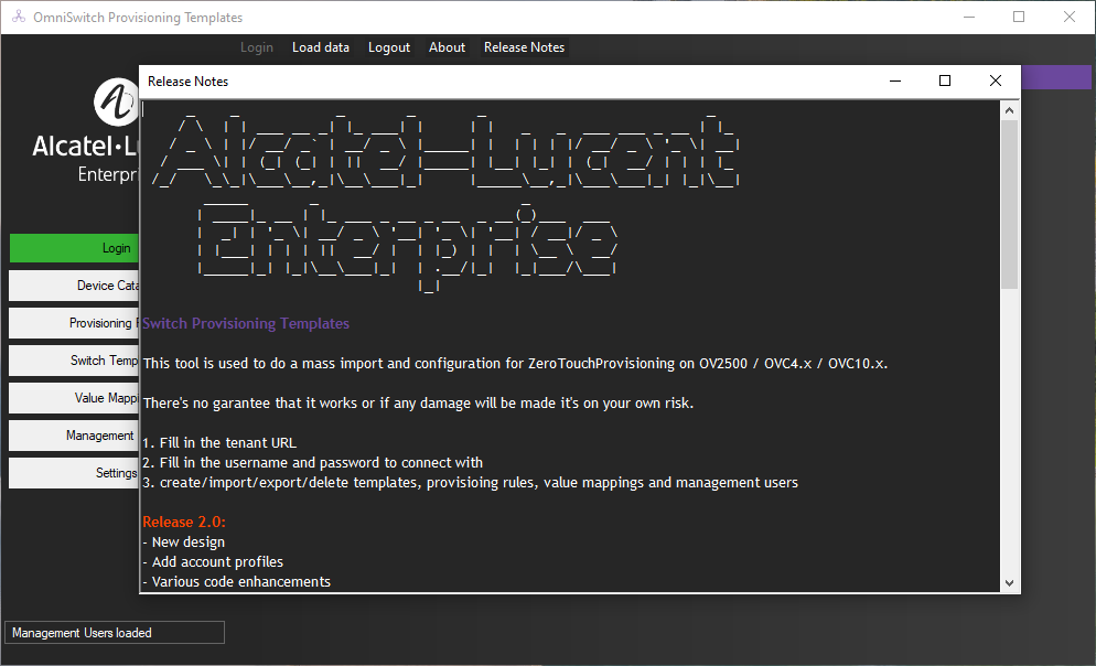 Switch Provisioning Templates